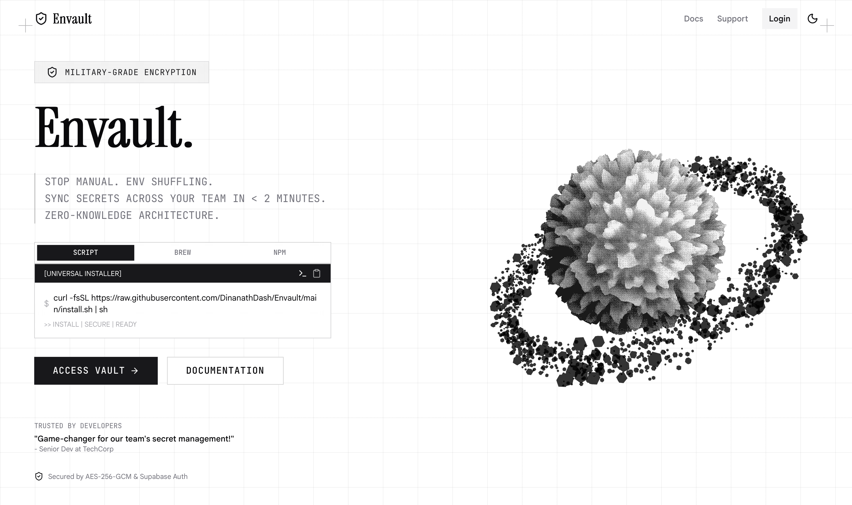 A secure, centralized vault for managing environment variables with zero-knowledge encryption and real-time team sync.